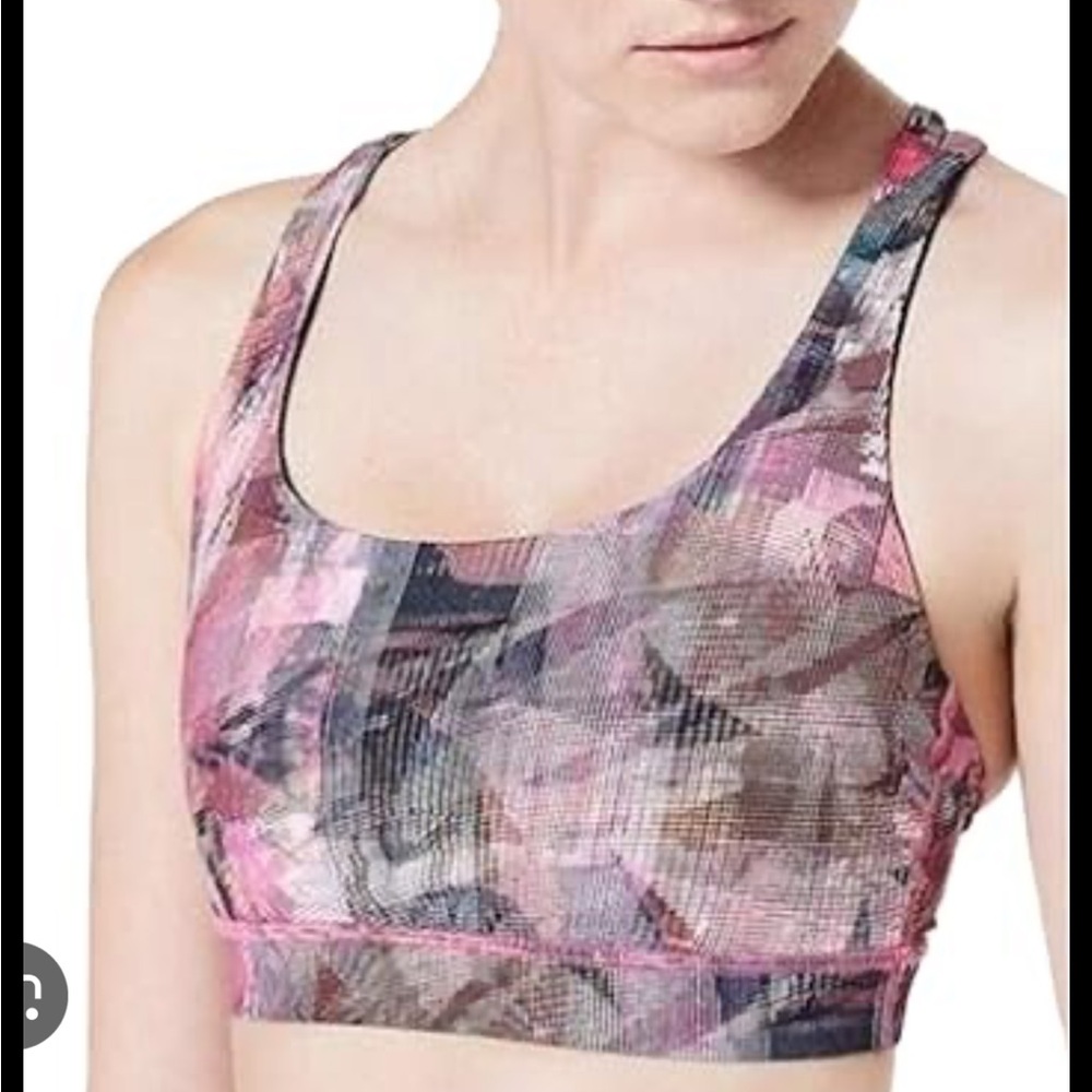 lululemon Energy Bra Multicolor Patterned Sports Bra